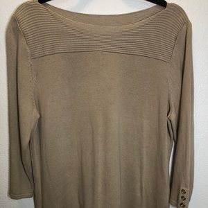 Karen Scott Camel Sweater Petite Extra Large